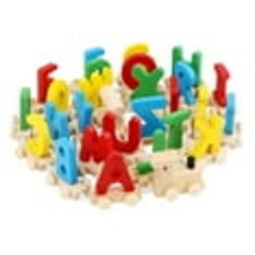 1 Set Children Educational Toys 26 Letters Alphabet Train Set Toys (Colorful)