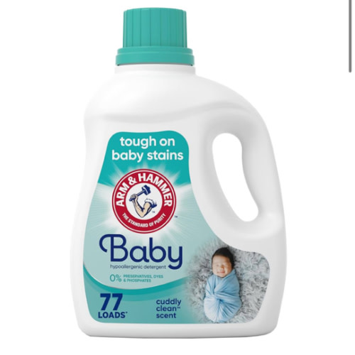 ARM & HAMMER Baby, 77 Loads Hypoallergenic Liquid Laundry Detergent, 100.5 fl oz