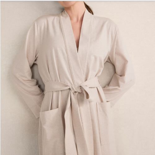 Organic Cotton Jersey Heather Robe