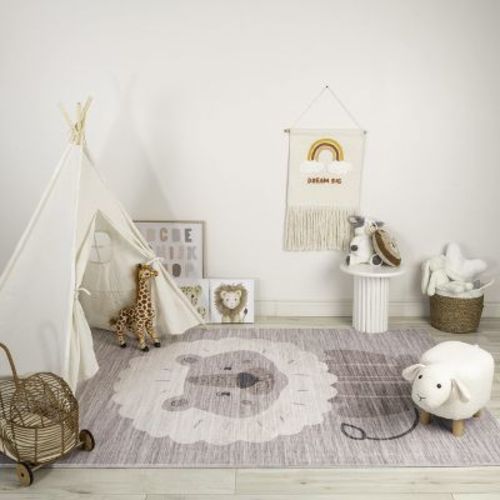 Rug Branch Kids Soft Steps Playtime Lion Indoor Soft Area Rug