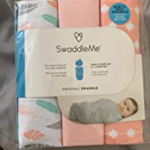 SwaddleMe Original Swaddle - Size Small/Medium, 0-3 Months, 3-Pack (Coral Days) Easy to Use Newborn Swaddle Wrap Keeps Baby Cozy and Secure and Helps Prevent Startle Reflex