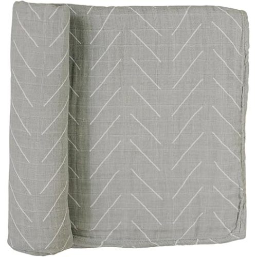 Mebie Baby Desert Sage Muslin Swaddle, Modern and Neutral Swaddle Blanket for Baby Girl or Boy, Soft Baby Blankets, Newborn Swaddle Blanket, 0-3 Month, Comfy Wrap, Baby Essentials & Gifts