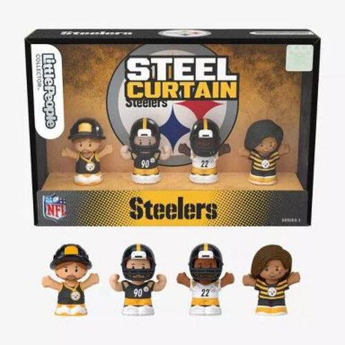 Fisher Price Little People x NFL Collector Pittsburgh Steelers Figure 4-Pack