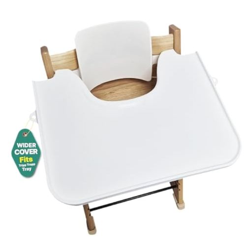High Chair Tray Cover Compatible with Stokke Tripp Trapp Chair - Larger Smooth Surface and Stronger SuctionSmooth Surface and Strong Suction -BPA BPS BPF Lead Phthalate Free