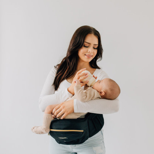 tushbaby Hip Seat Carrier - Black/Gold/Standard Polyester