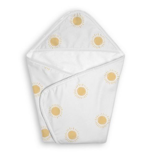 Sweet Jojo Designs Boy, Girl, Unisex/Gender Neutral Hooded Baby Towels Boho Sun Yellow and White