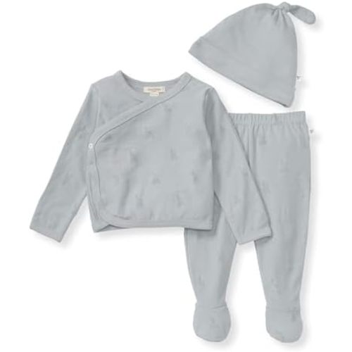 Burt's Bees Baby Unisex-Baby Take Me Home Set, 3-piece Top, Pant, and Hat Bundle, 100% Organic Cotton