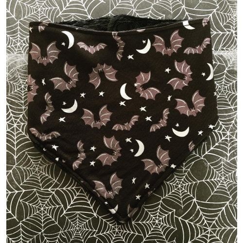 Wicked Baby Bat Bandana Bib Goth Frightful Night