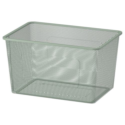 TROFAST Mesh storage box - light green-gray 16 1/2x11 3/4x9 "