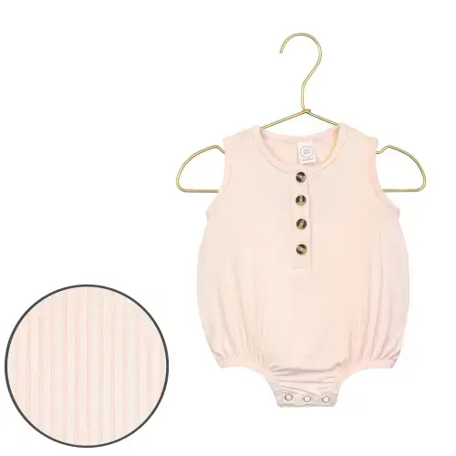 Rosie Ribbed Bubble Romper, Size NB-3M