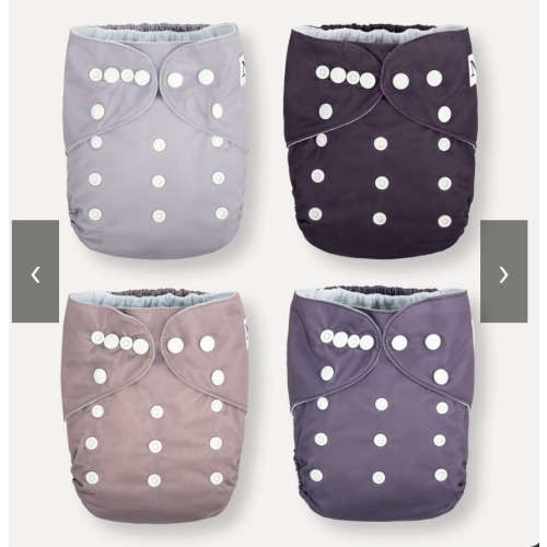 Amethyst - 4 pack Nora's Nursery Cloth Diapers