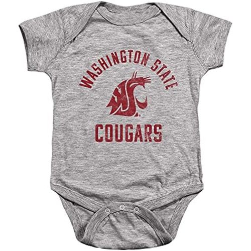 Washington State University Official One Color Logo Unisex Infant Snap Suit for Baby