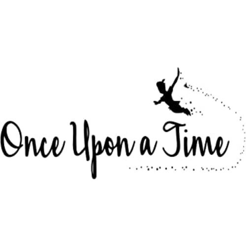 Once Upon a Time Nursery Wall Quotes Decals Vinyl Lettering for Kids Room Decoration Graphic Motto Art Letters