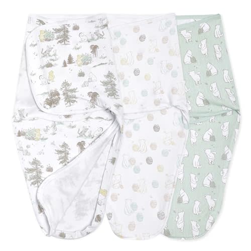 aden + anais Essentials Easy Wrap Swaddle - Easy Swaddle Newborn Swaddle Sack, Baby Swaddles, Sleep Sack Wearable Blanket