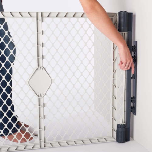 Toddleroo by North States Superyard Wall Mount Kit, Compatible with Superyard Classic, Colorplay, or Indoor/Outdoor 6 Panel Play Yard. Hardware kit to create extra wide barrier. (Gray)