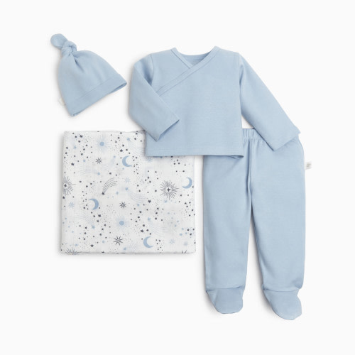 Tiny Kind New Arrivals Organic 4 Piece Gift Set - Starry Night, Newborn