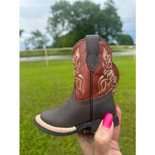 Chocolate w/Cognac Top Tanner Mark Boots (FINAL SALE)