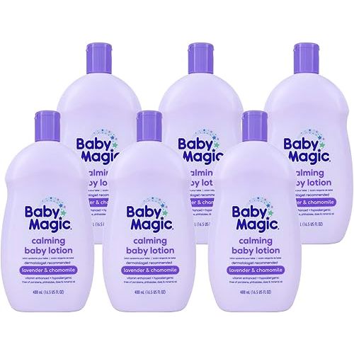 Baby Magic Calming Lotion 16.5oz, Lavender & Chamomile, 6 Count