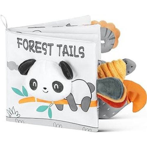 Soft Baby Books Toys, 3D Touch and Feel Crinkle Cloth Books, Baby Books Toys for Babies, Toddlers Infant Kids, Soft Baby Books Touch and Feel Crinkle for Infants Toddler Gifts Toy(Panda)