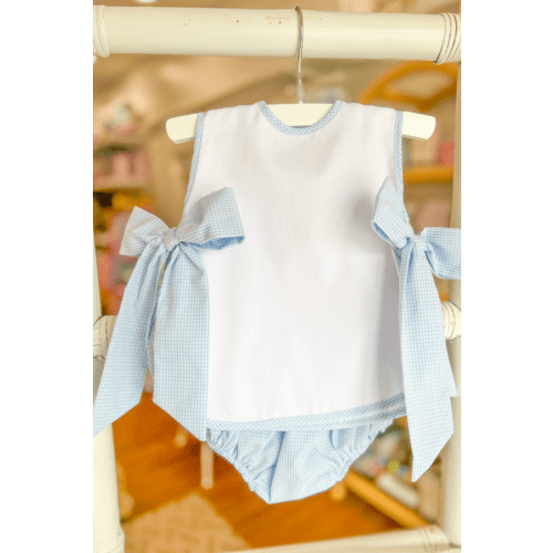 Charlotte Bloomer Set in Light Blue