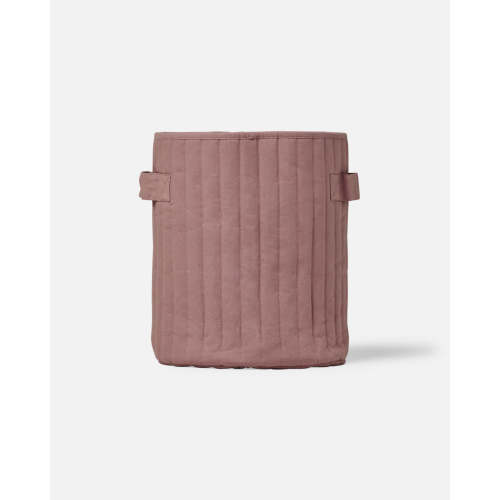 Quilted Storage Basket - Clay