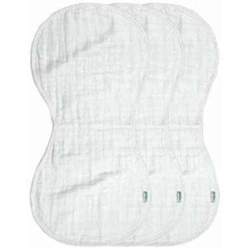 green sprouts Muslin Burp Cloths made from Organic Cotton | 4 absorbent layers protect from sniffles, drips & drools | 100% organic cotton muslin, Super soft & softer with every wash, Machine washable - White