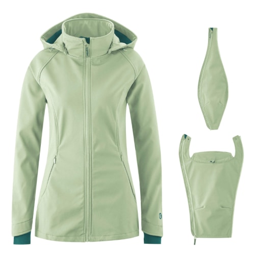 Mamalila Allrounder Mint Softshell Maternity and Babywearing Jacket