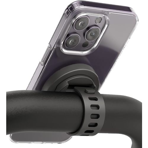 ENCASED Grip-X Magnetic Bar Mount, Compatible with MagSafe - Phone Holder for Gym, Home Fitness Bikes, Workout Equipment, Stroller and Cart Handlebars (iPhone 15, 14, 13 Series)