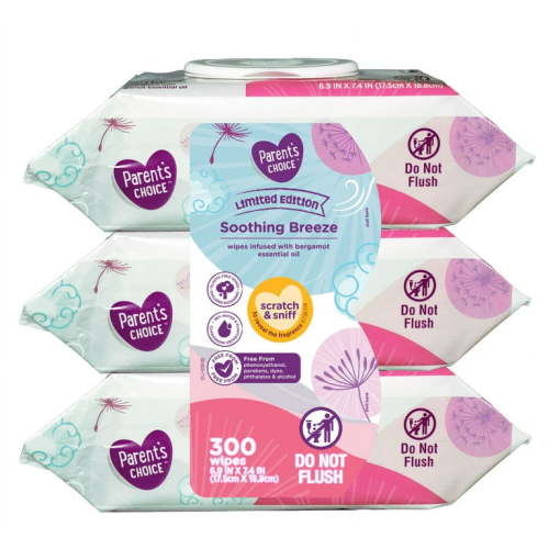 Parent's Choice Soothing Breeze Limited Edition Baby Wipe (300 Count)