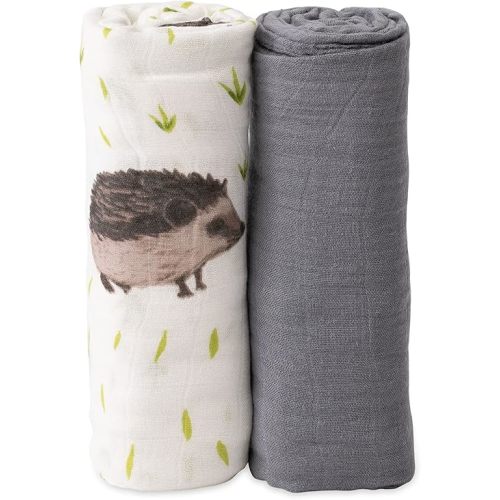 Little Unicorn Deluxe Muslin Swaddle Blanket | Rayon Made from Bamboo | 47" x 47" | Unisex