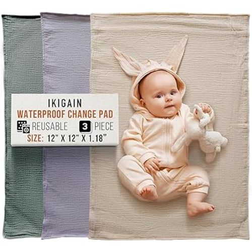 Waterproof Change pad,Washable and Reusable Changing Mats for Babies Travel Changing mat, Diaper Changing mat, Portable Changing mat