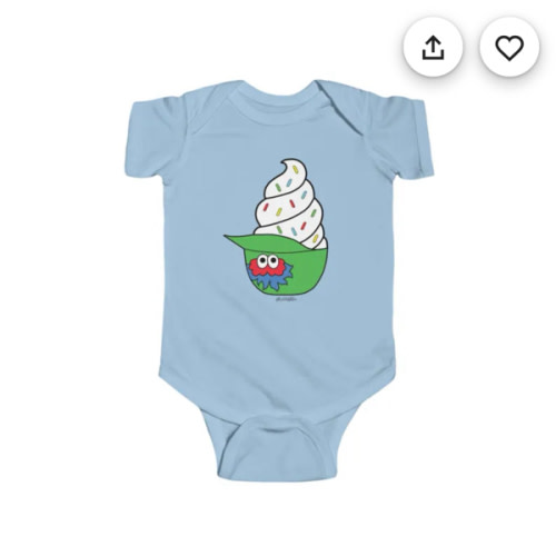Philadelphia | Phils Baseball INFANT Phanatic Ice Cream Helmet Baby One-Piece Bodysuit NB-24M