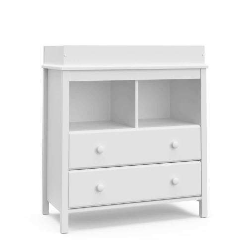 Alpine White 2-Drawer Changing Table Kids Dresser