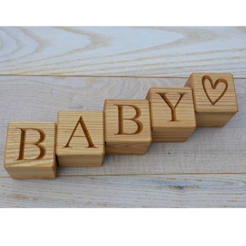 Personalized Baby Letter Name Blocks