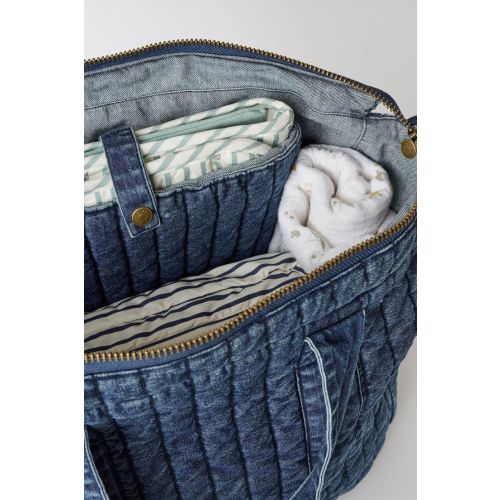 Convertible Denim Diaper Bag - Vintage Wash | Convertible diaper bag, Baby diaper bags, Cute diaper bags
