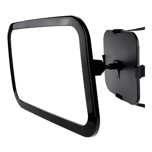 Espejo Retrovisor Bebés Mirando Hacia Atrás En Vehículo