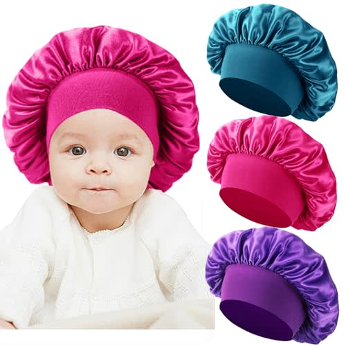 Haniraba 3 Pcs Baby Bonnets for Sleeping