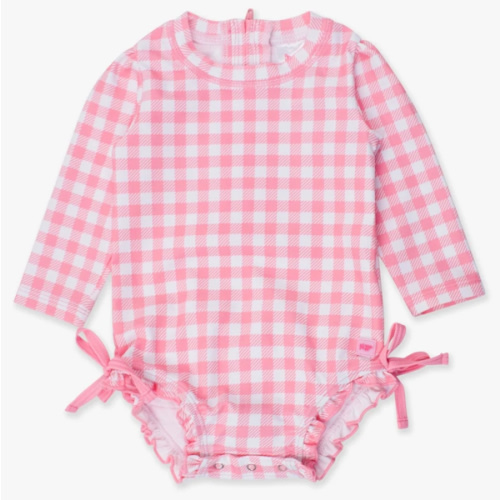 Long Sleeve One Piece Rash Guard | RuffleButts & RuggedButts