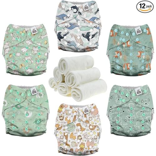 Mama Koala 3.0 Pocket Cloth Diapers - 6 Pack