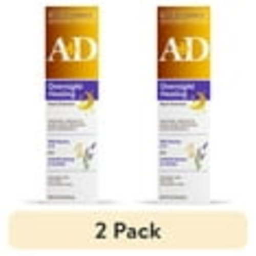 (2 pack) A+D Overnight Healing Diaper Rash Ointment for Baby, Soothes, Protects & Relieves Overnight, 3.6oz