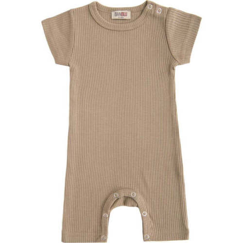 Khaki Modal Bodysuit, Beige - BANBLU | Maisonette