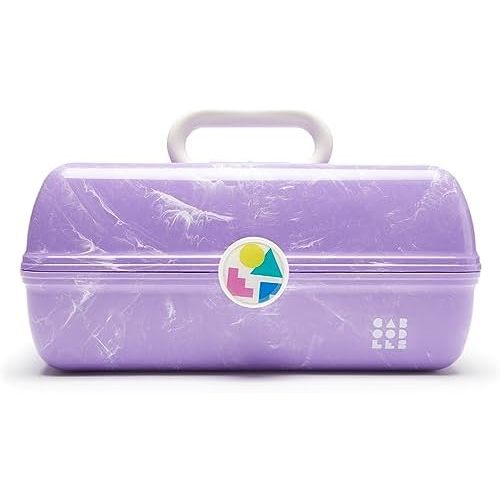Caboodles On-The-Go Girl Makeup Box, Hard Plastic Makeup Organizer Box, Built-In Mirror, Secure Latch for Safe Travel, Spacious Storage for Large Items