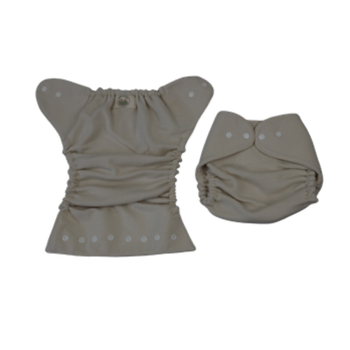 Natural Wool Snap Wrap Diaper Cover