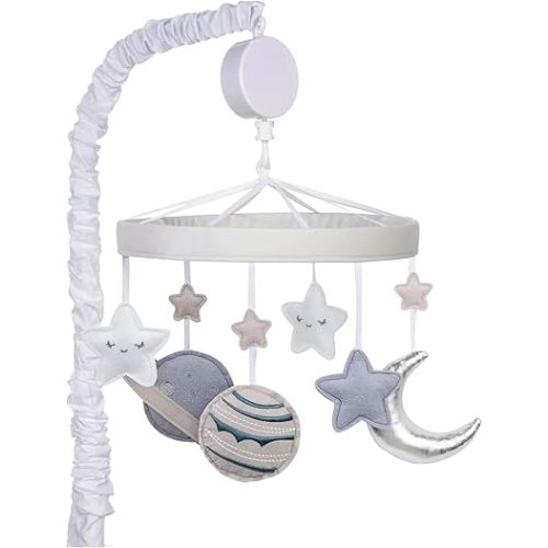 Trend Lab Celestial Space Musical Mobile, Relaxing Music Newborn Baby Essentials, 24 in Tall, 20 in Wide