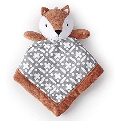 Levtex Home - Baby Security Blanket - Soft and Cuddly Lovey - Plush - Nursery Gift (Brown)