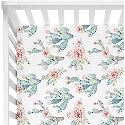 Amazon.com: Sahaler Succulents Baby Crib Sheets for Boy Girl, Watercolor Cactus Fitted Crib Bed Mattress Sheets, Boho Baby Gift, Nursery Bedding fits Standard Crib Mattress 28x52 (Watercolor Cactus) : Baby