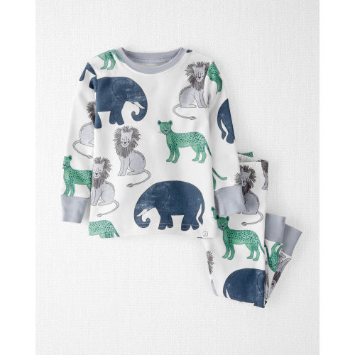 Baby Organic Cotton Pajamas Set in Wildlife Print - Little Planet | Carter's