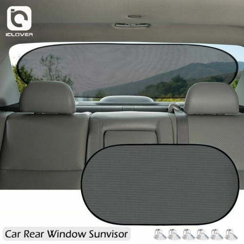 iClover Car Sun Shade UV Protection, Rear Window Sunshade, 39x20 inch for SUV with Suction Cup