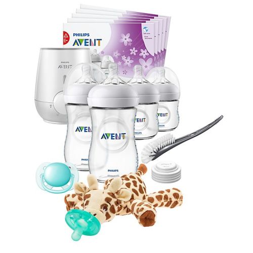 Philips Avent Natural 18-Piece All In One Feeding Gift Set in Clear