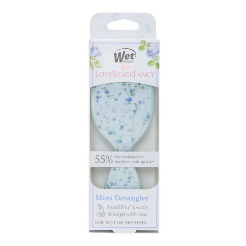 Wet Brush X Loveshackfancy Mini Detangler Hair Brush - English Ivy - Blue